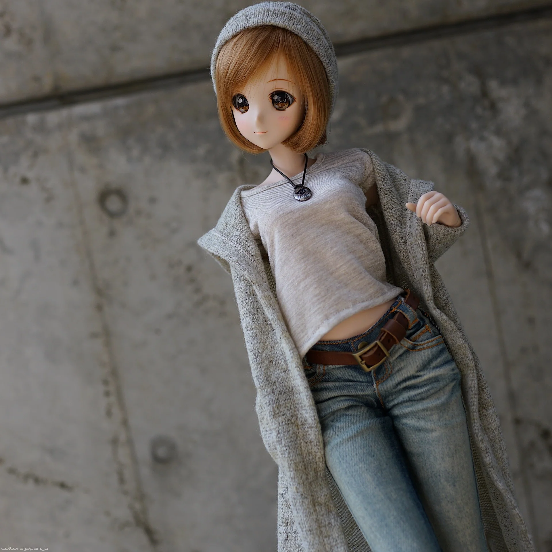 Hoodie Knit Coat (Beige-ish) - Image 3