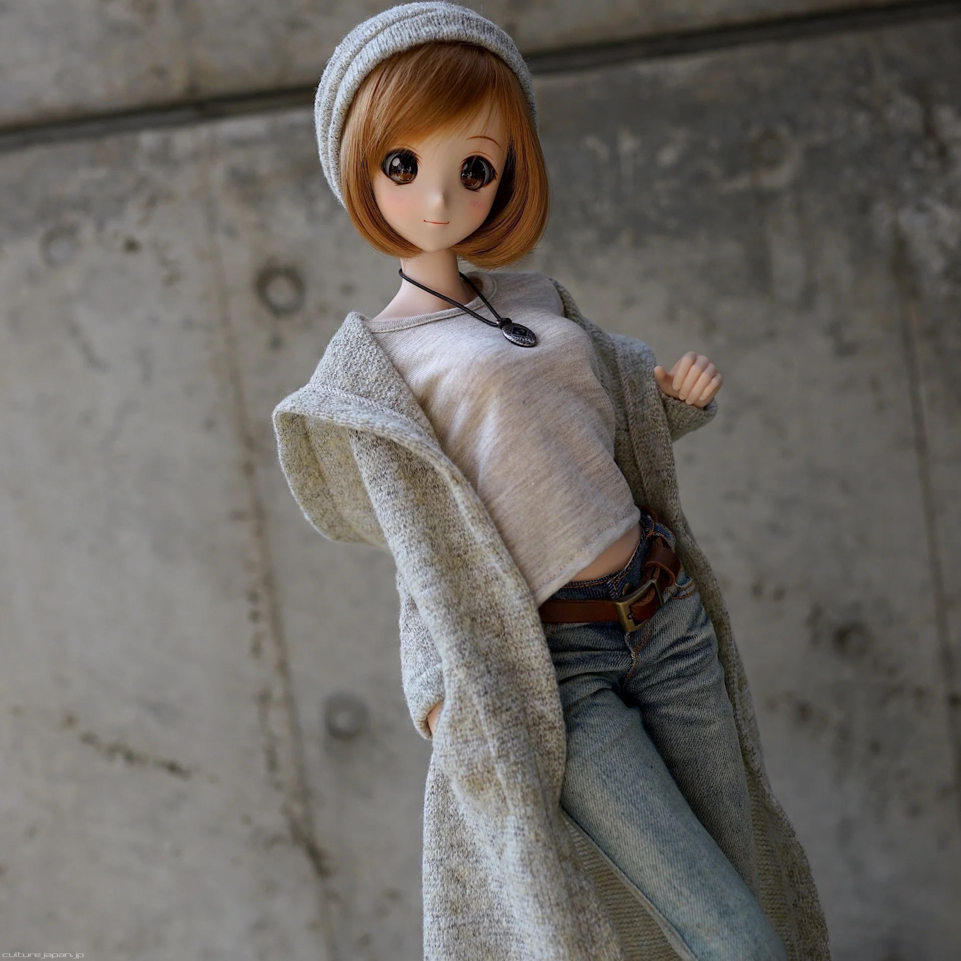 Hoodie Knit Coat (Beige-ish) - Image 4