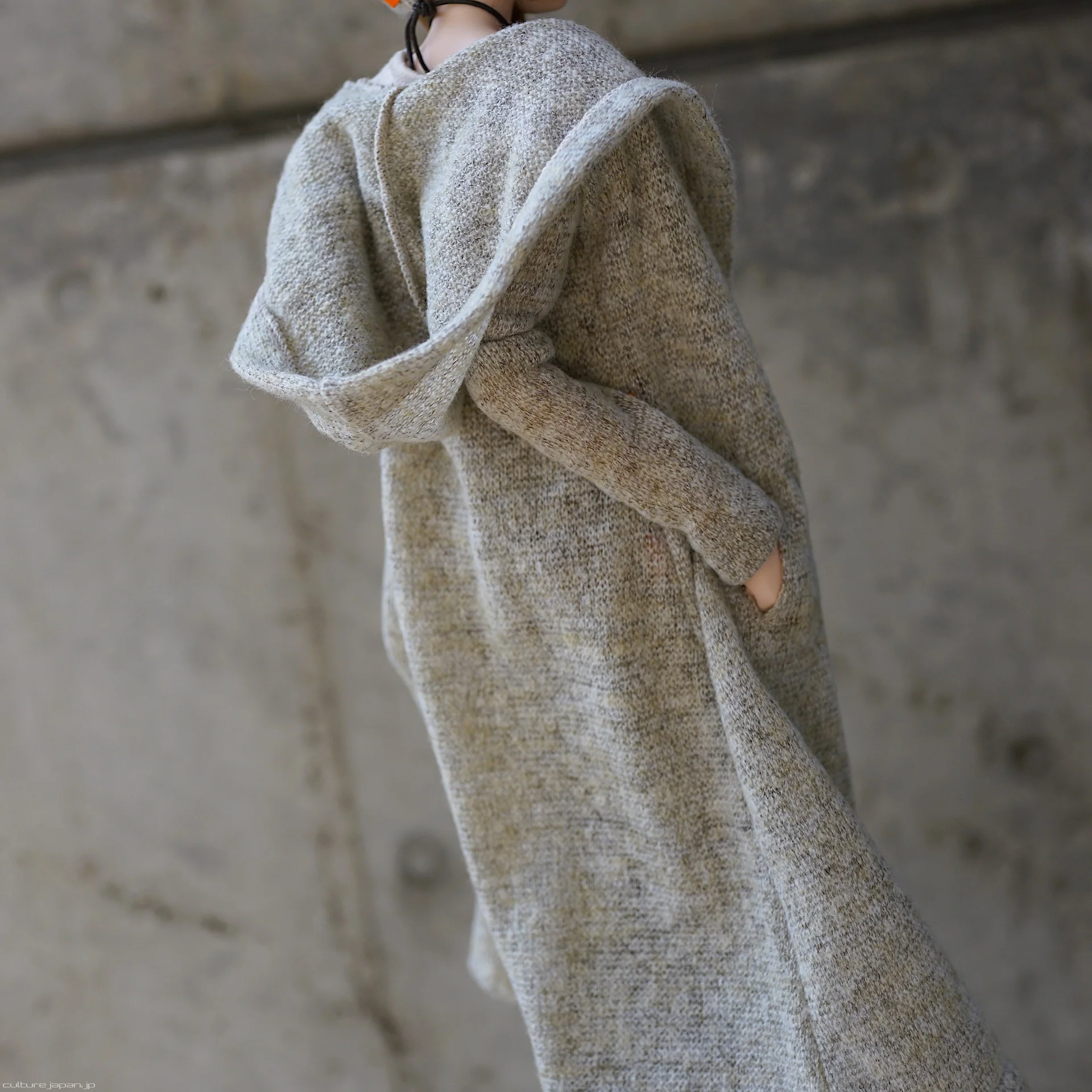 Hoodie Knit Coat (Beige-ish) - Image 5