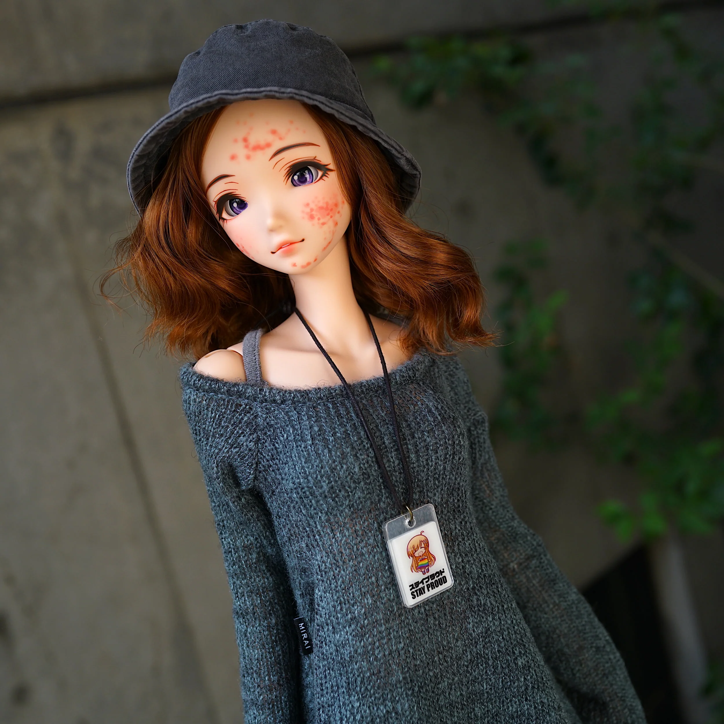 Irregular Hem Sweater (Ash Blue) - Image 11