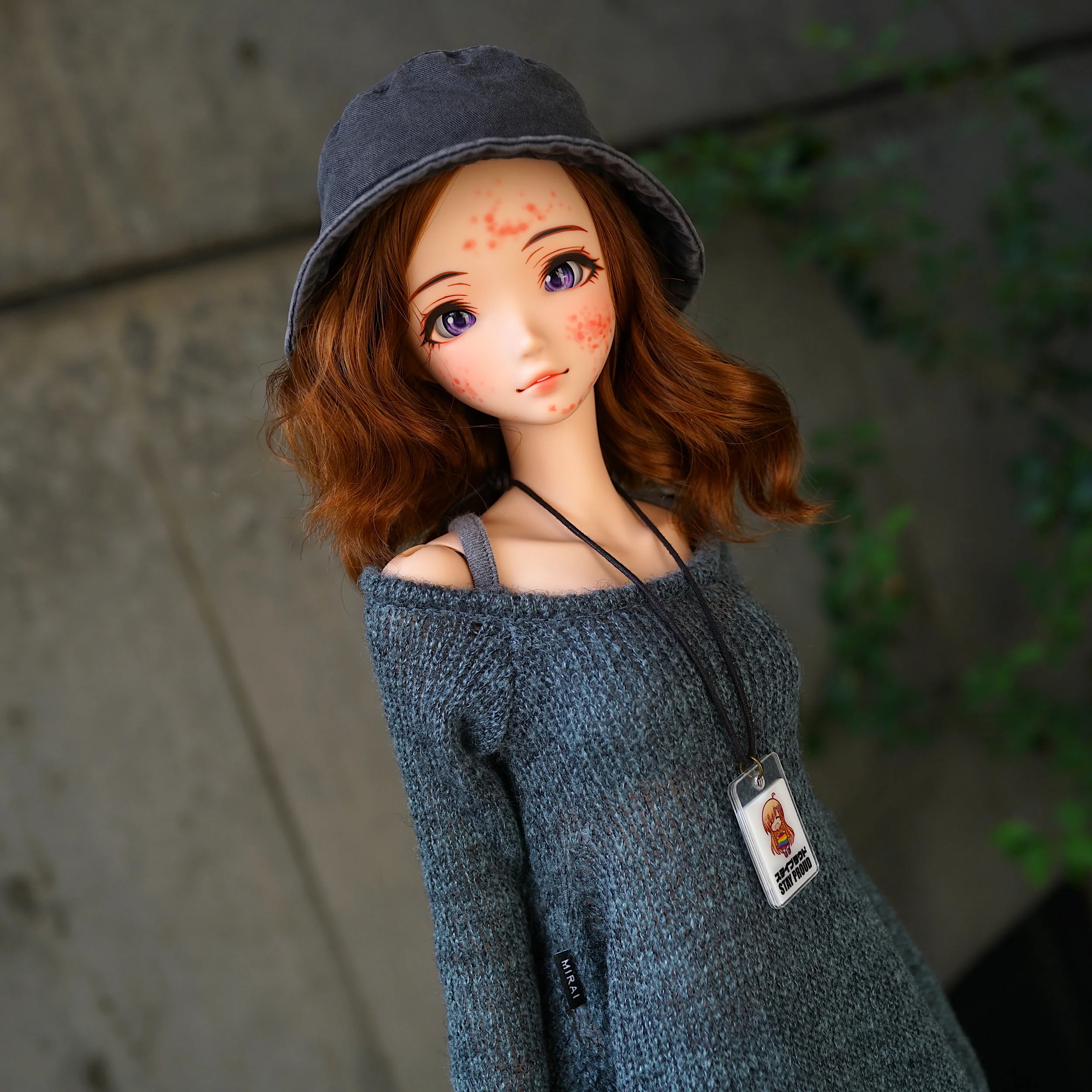 Irregular Hem Sweater (Ash Blue) - Image 2