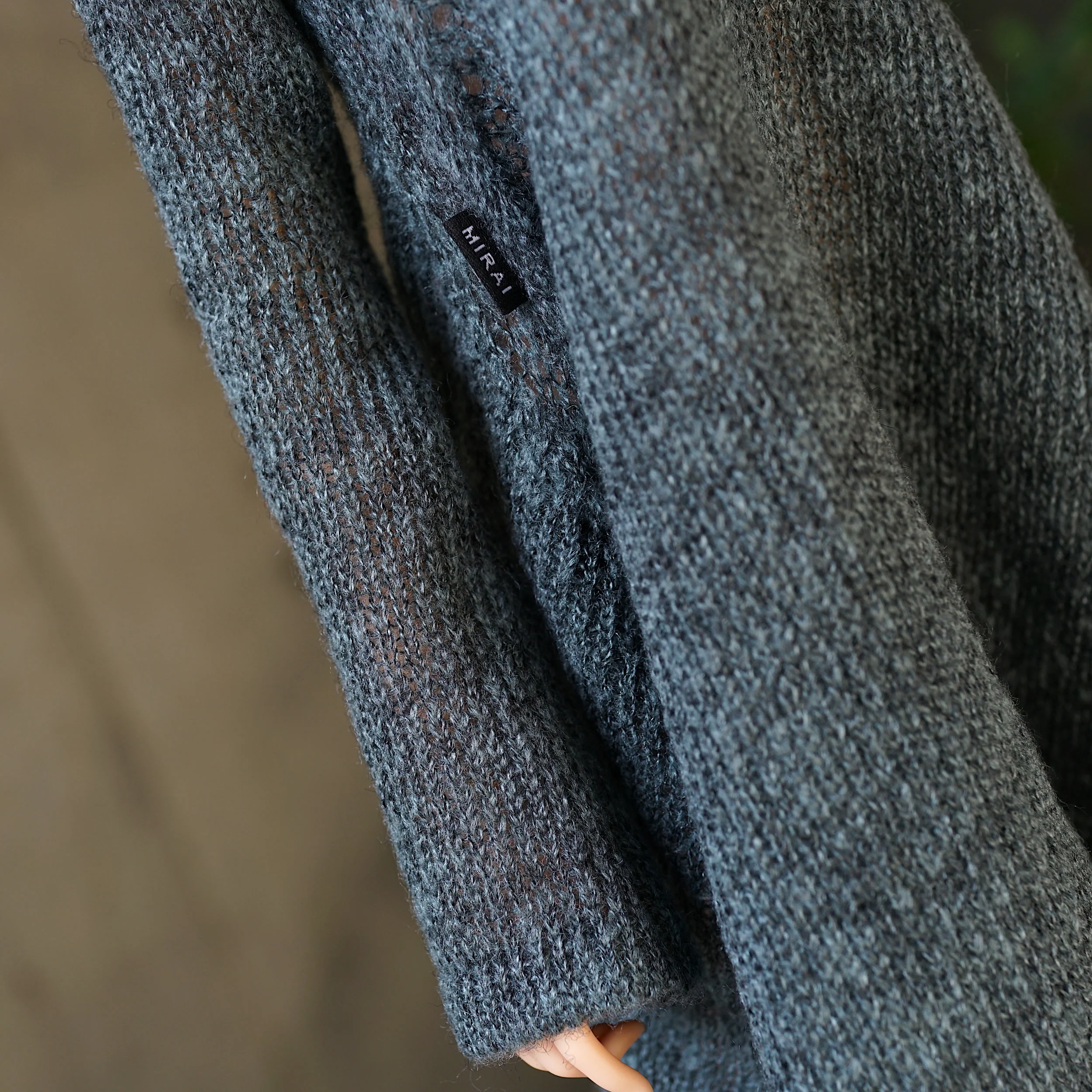 Irregular Hem Sweater (Ash Blue) - Image 5