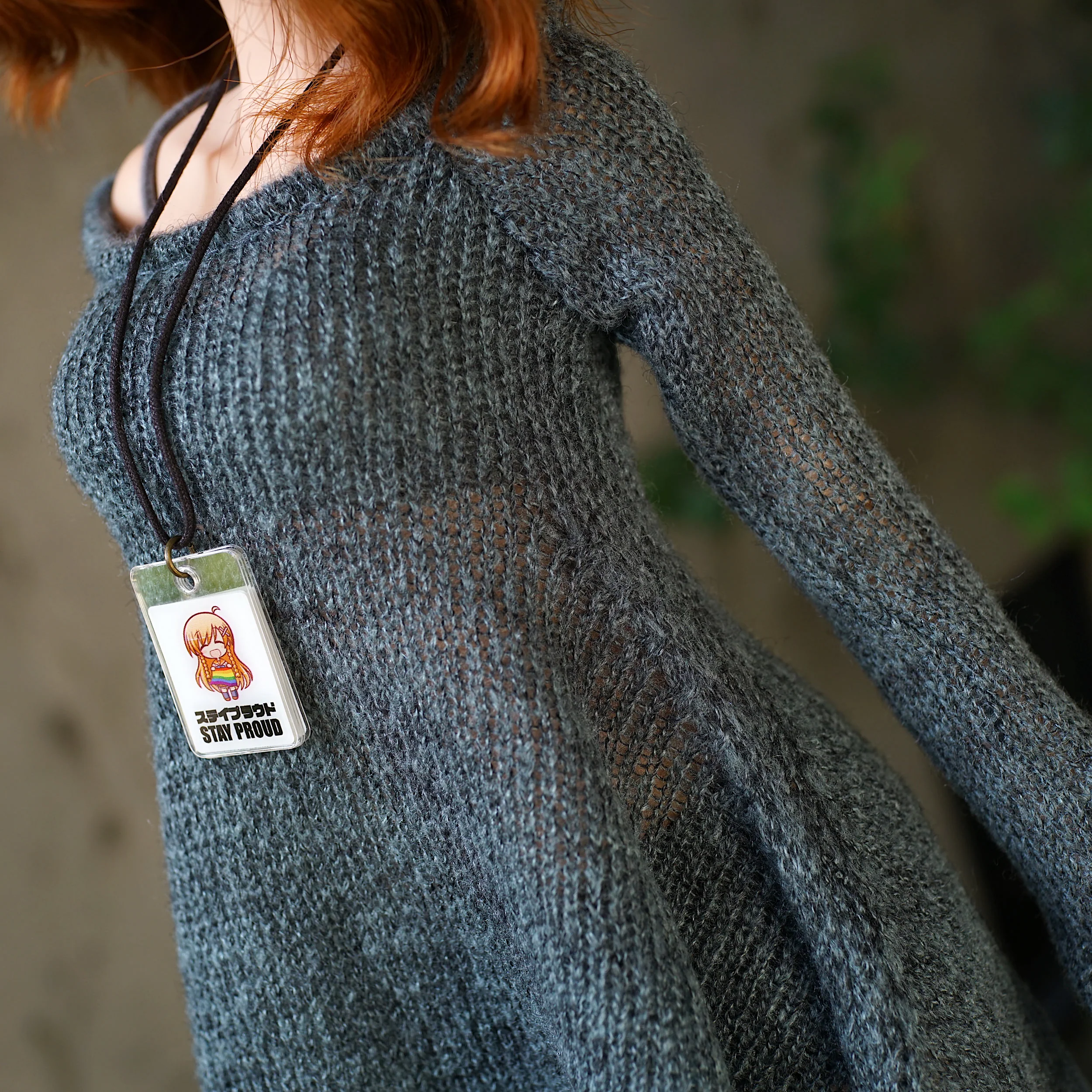 Irregular Hem Sweater (Ash Blue) - Image 6