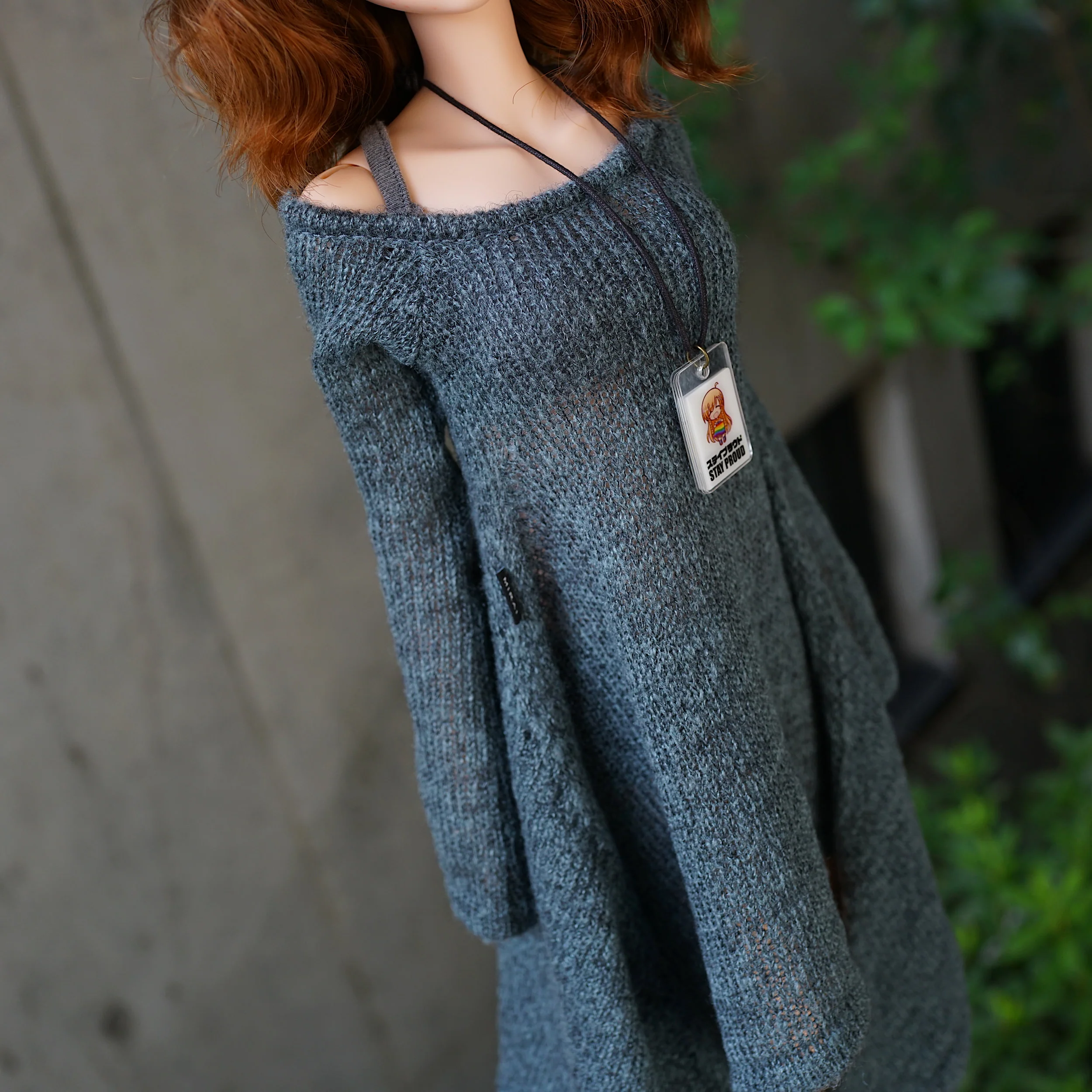 Irregular Hem Sweater (Ash Blue) - Image 7