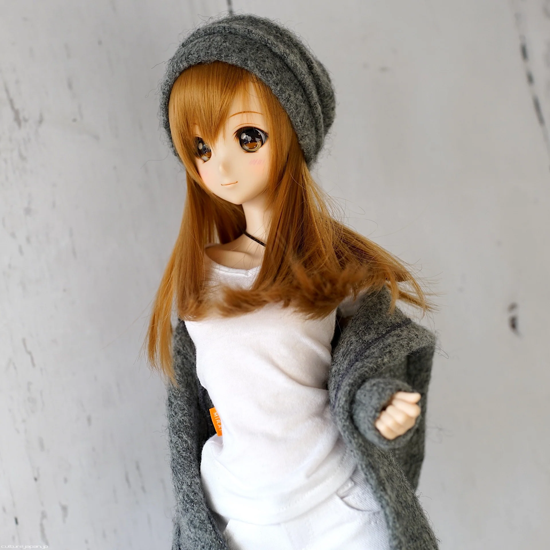 Knit Beanie (Gray) - Image 3