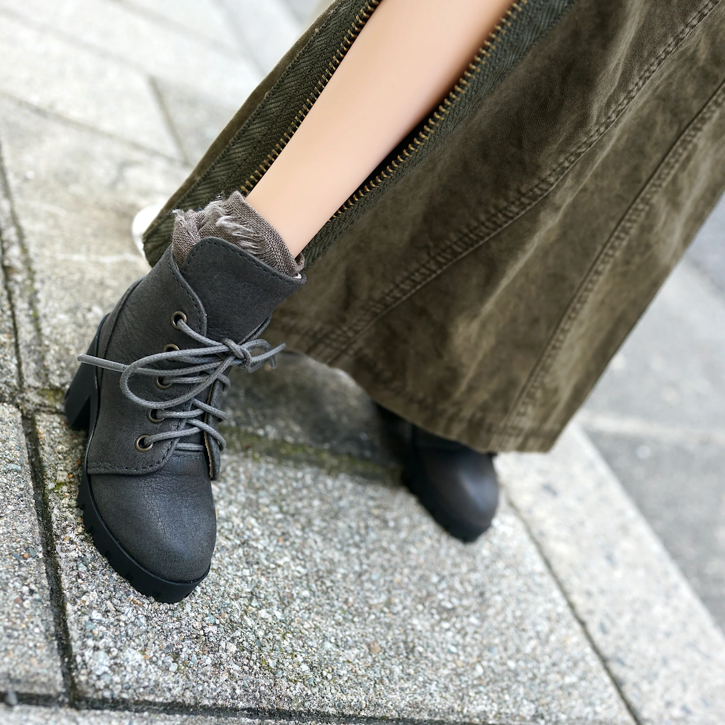 Lace Boots (Graphite) - Image 5