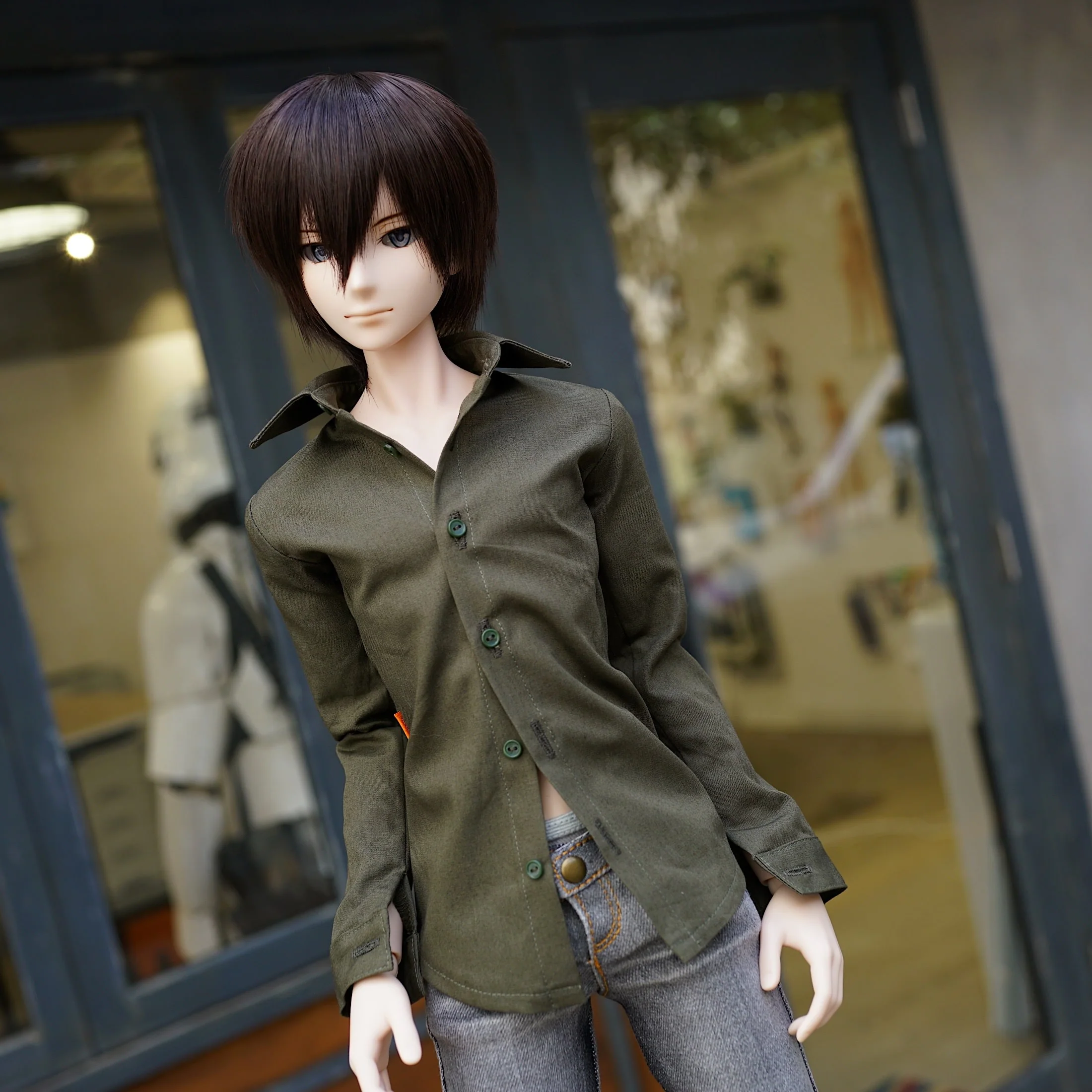 Mens Shirt (Khaki Green) - Image 3