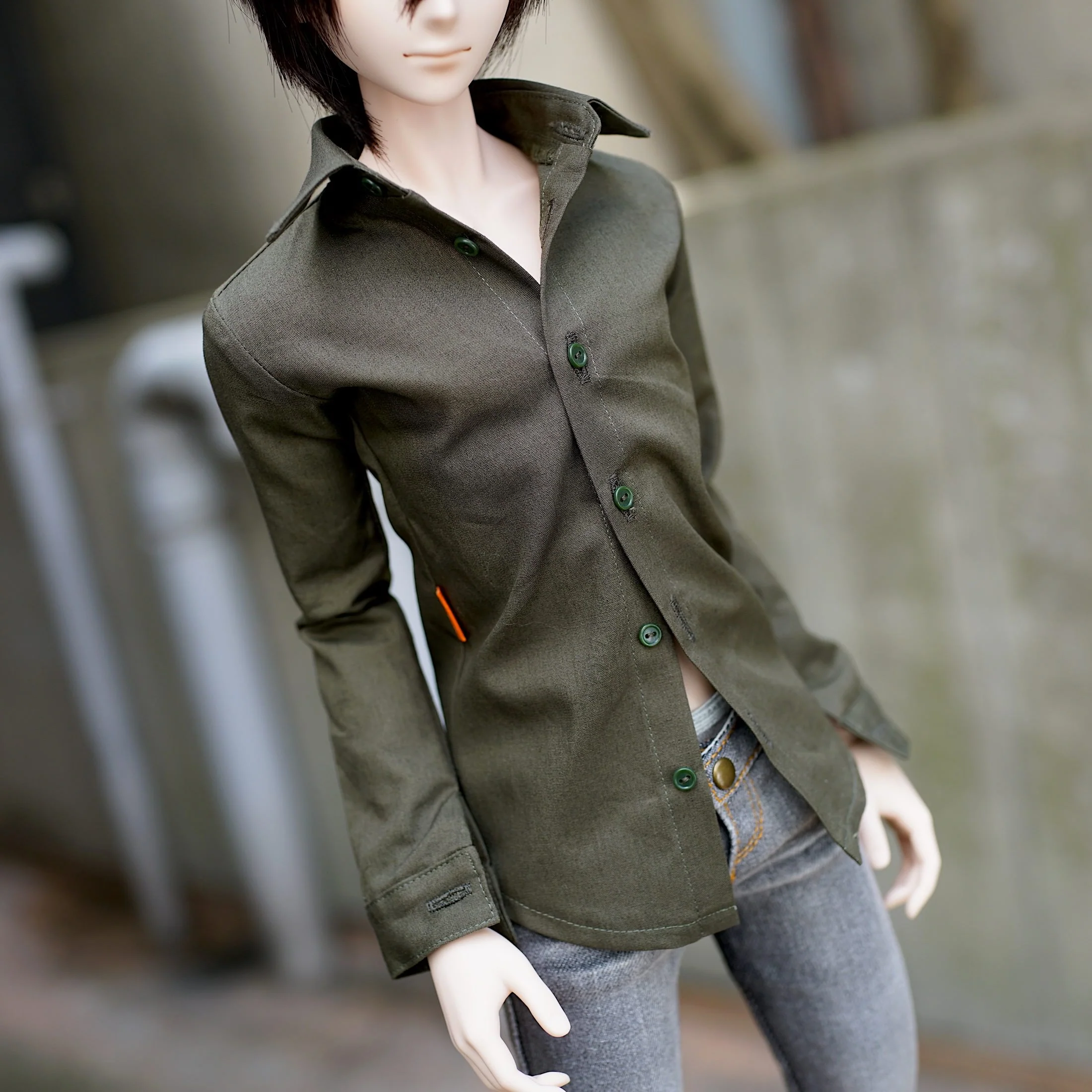 Mens Shirt (Khaki Green) - Image 4