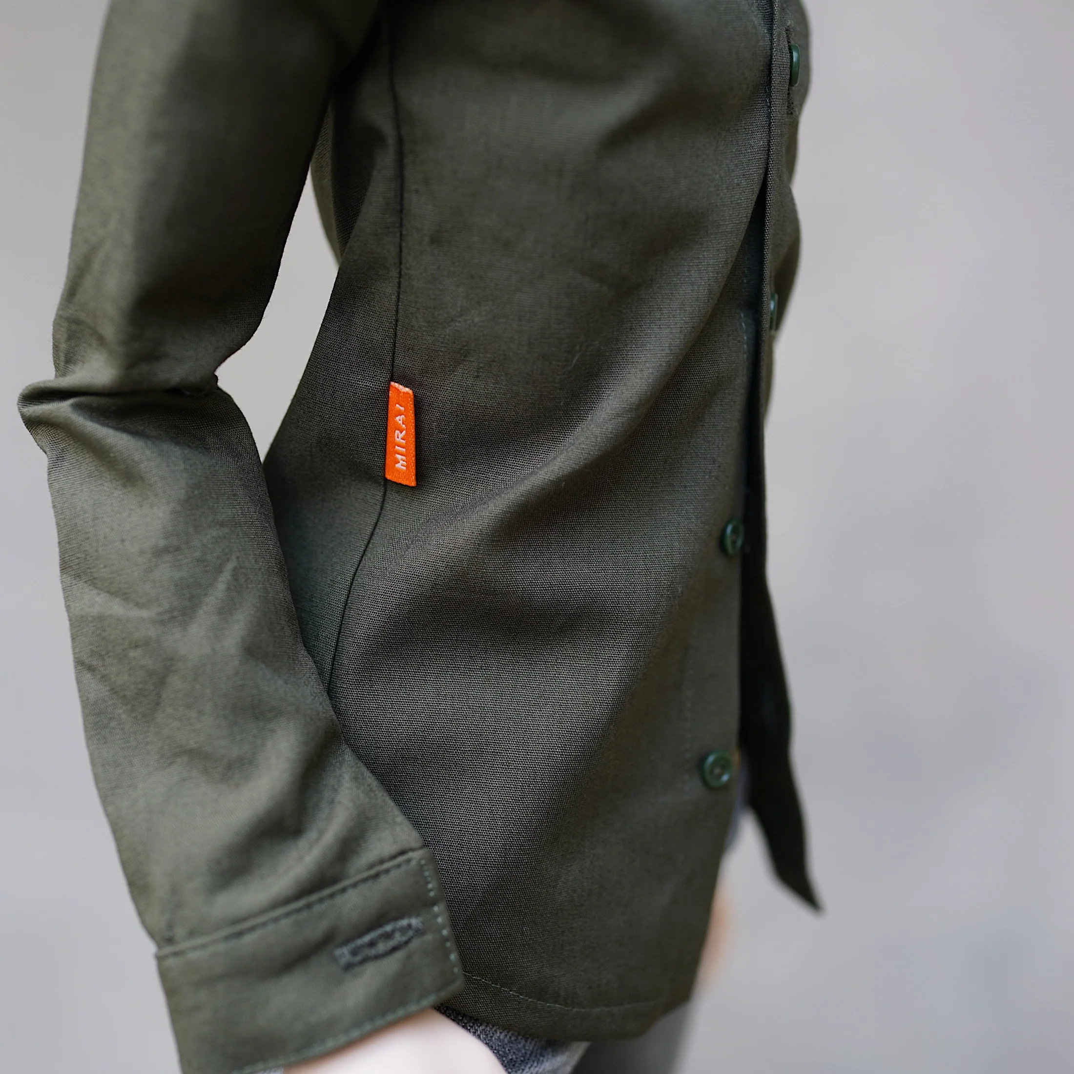 Mens Shirt (Khaki Green) - Image 6