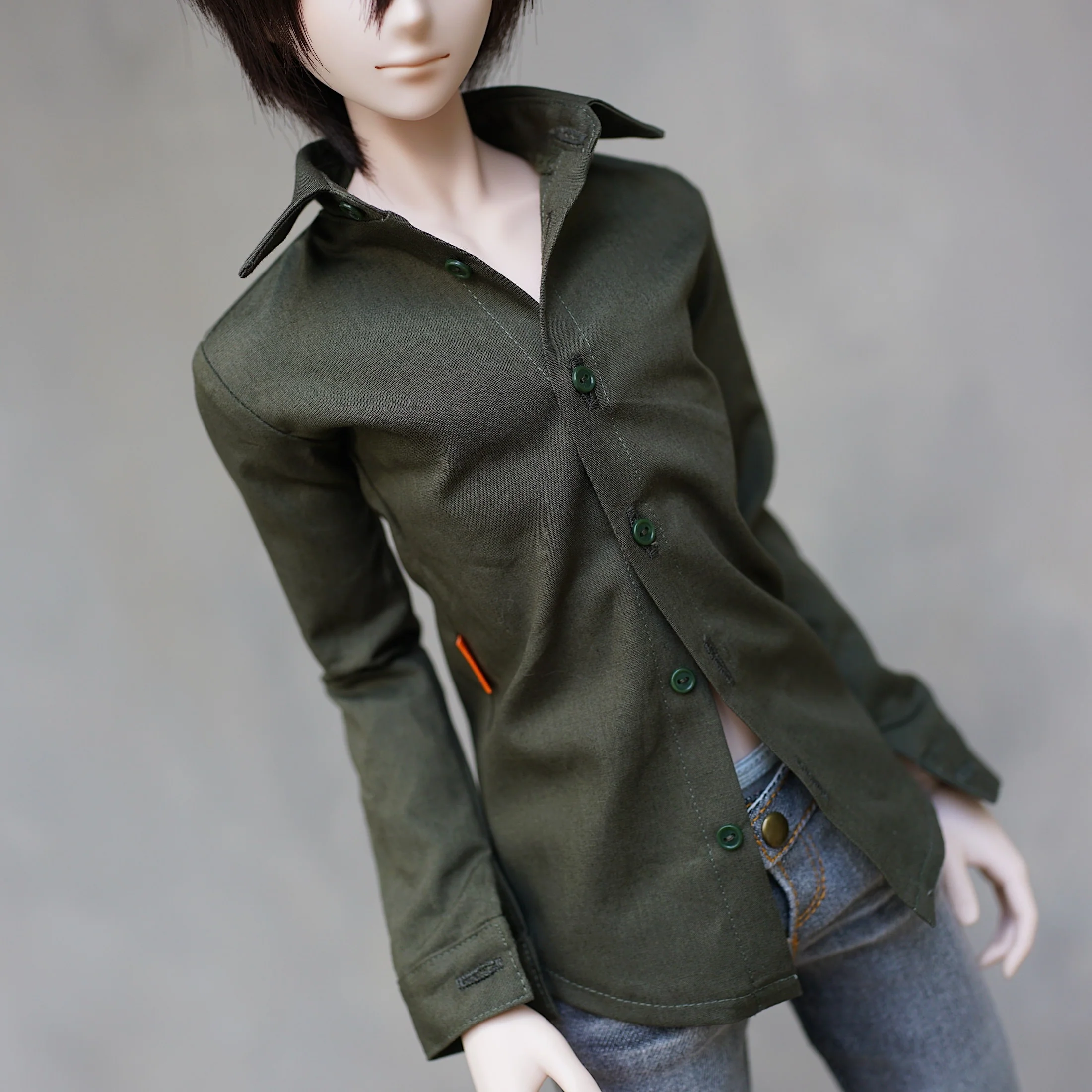 Mens Shirt (Khaki Green) - Image 9