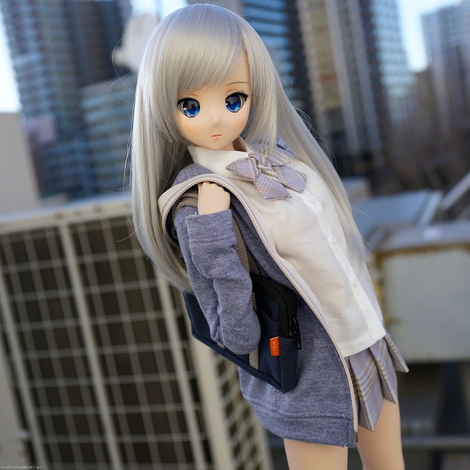 Mirai High School Uniform (Lavender) - Image 3