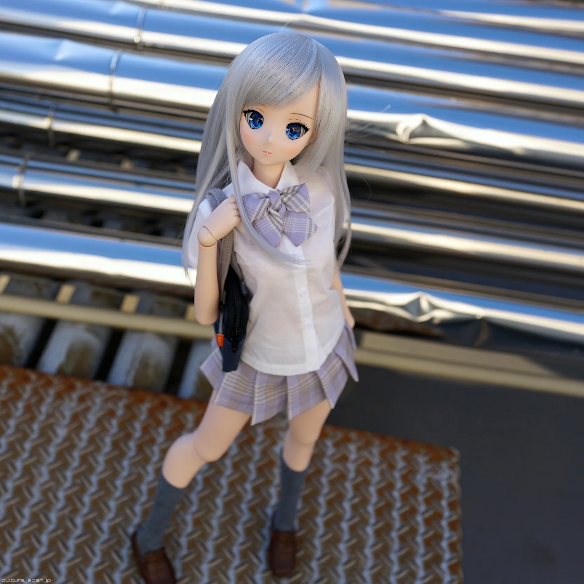 Mirai High School Uniform (Lavender) - Image 4