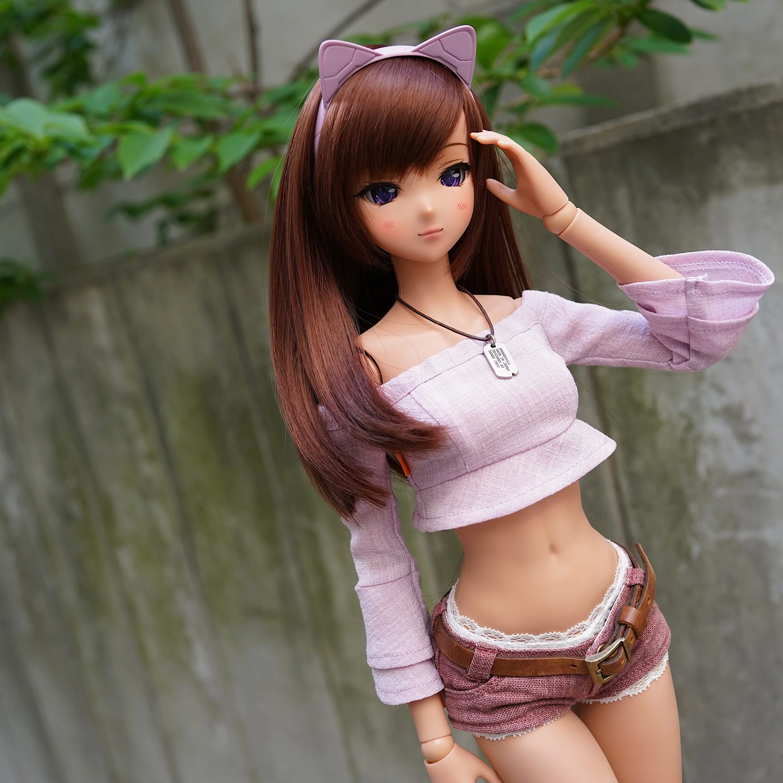 Off Shoulder Blouse (Pastel Purple) - Image 12