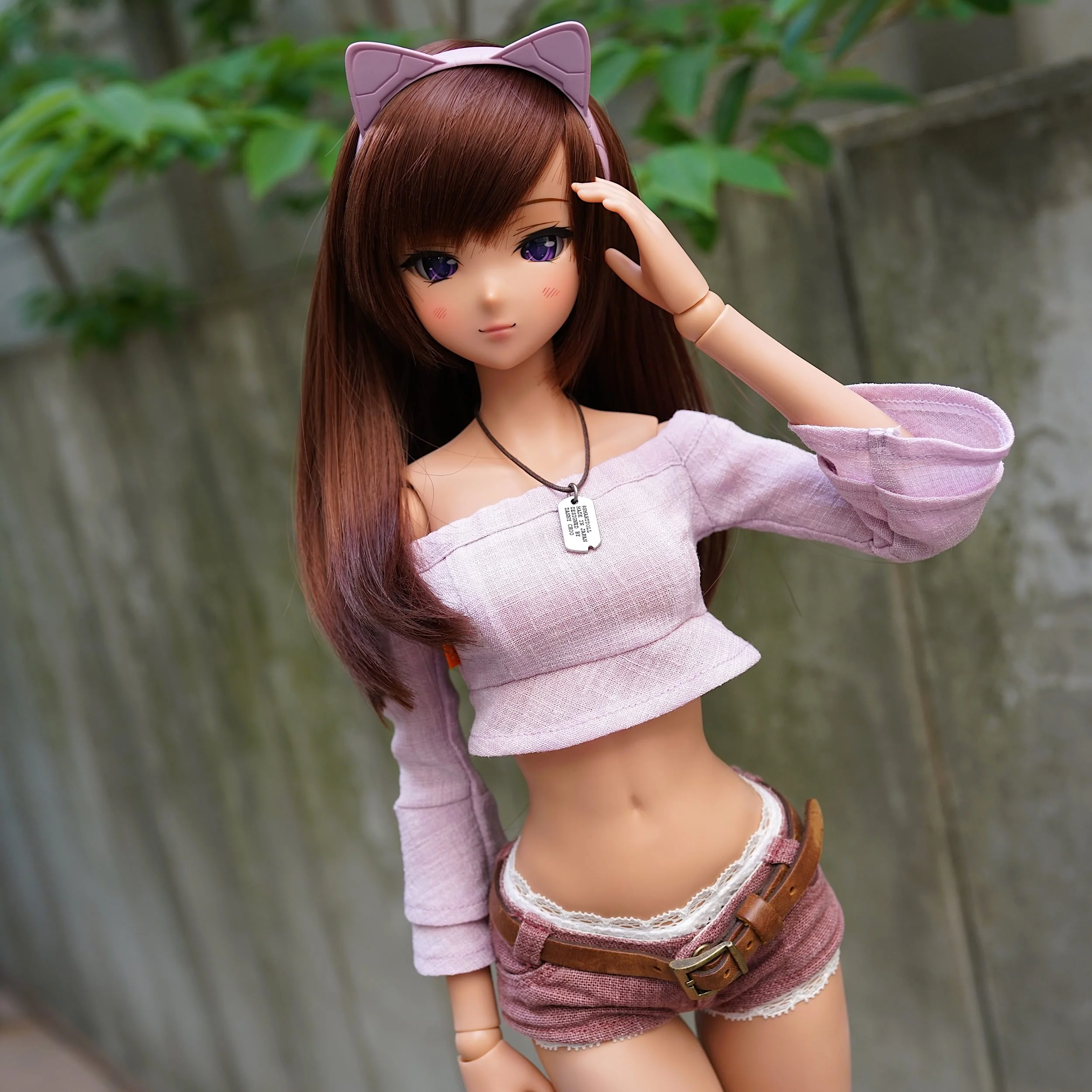Off Shoulder Blouse (Pastel Purple) - Image 4