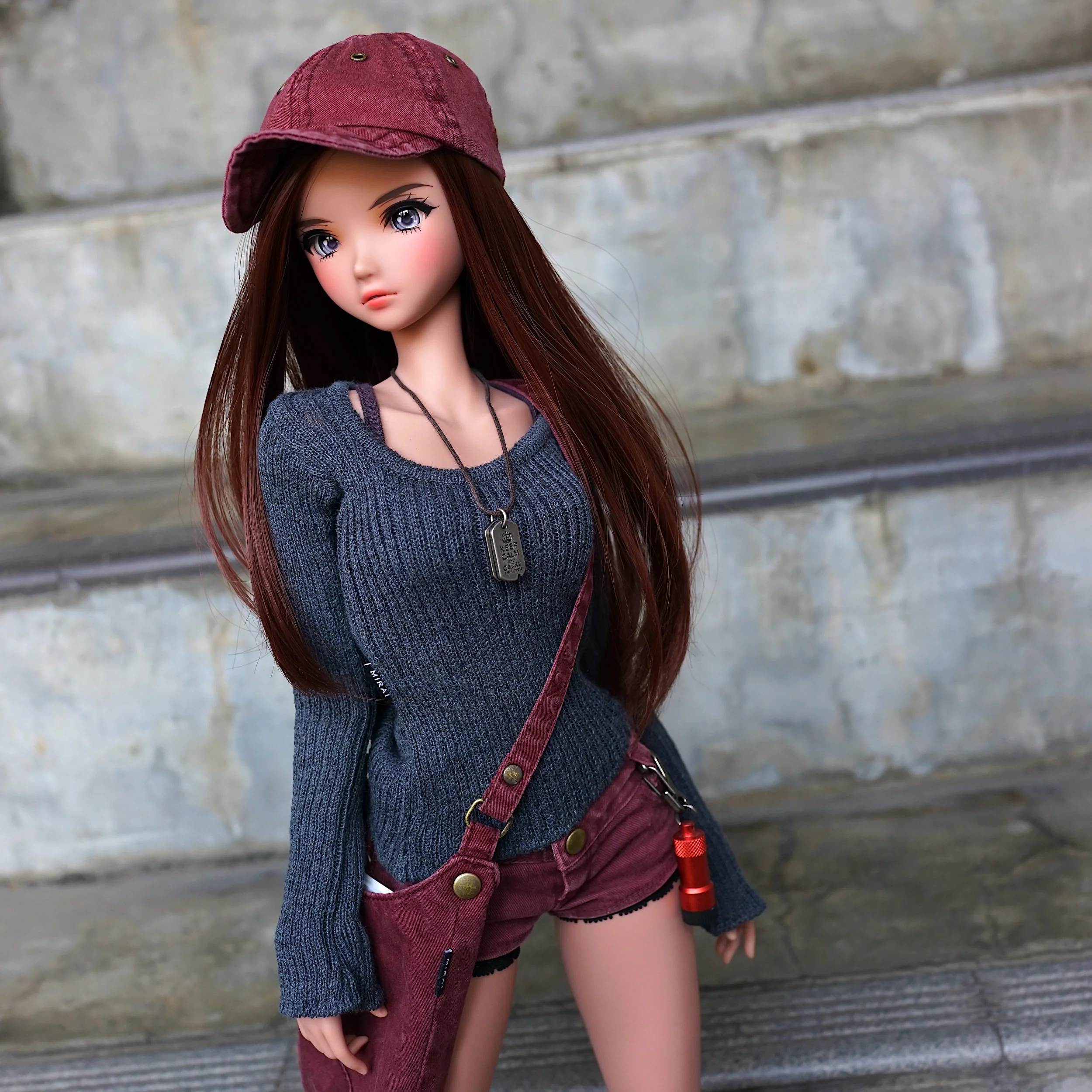 Rib Knit Sweater (Ash Blue) - Image 4
