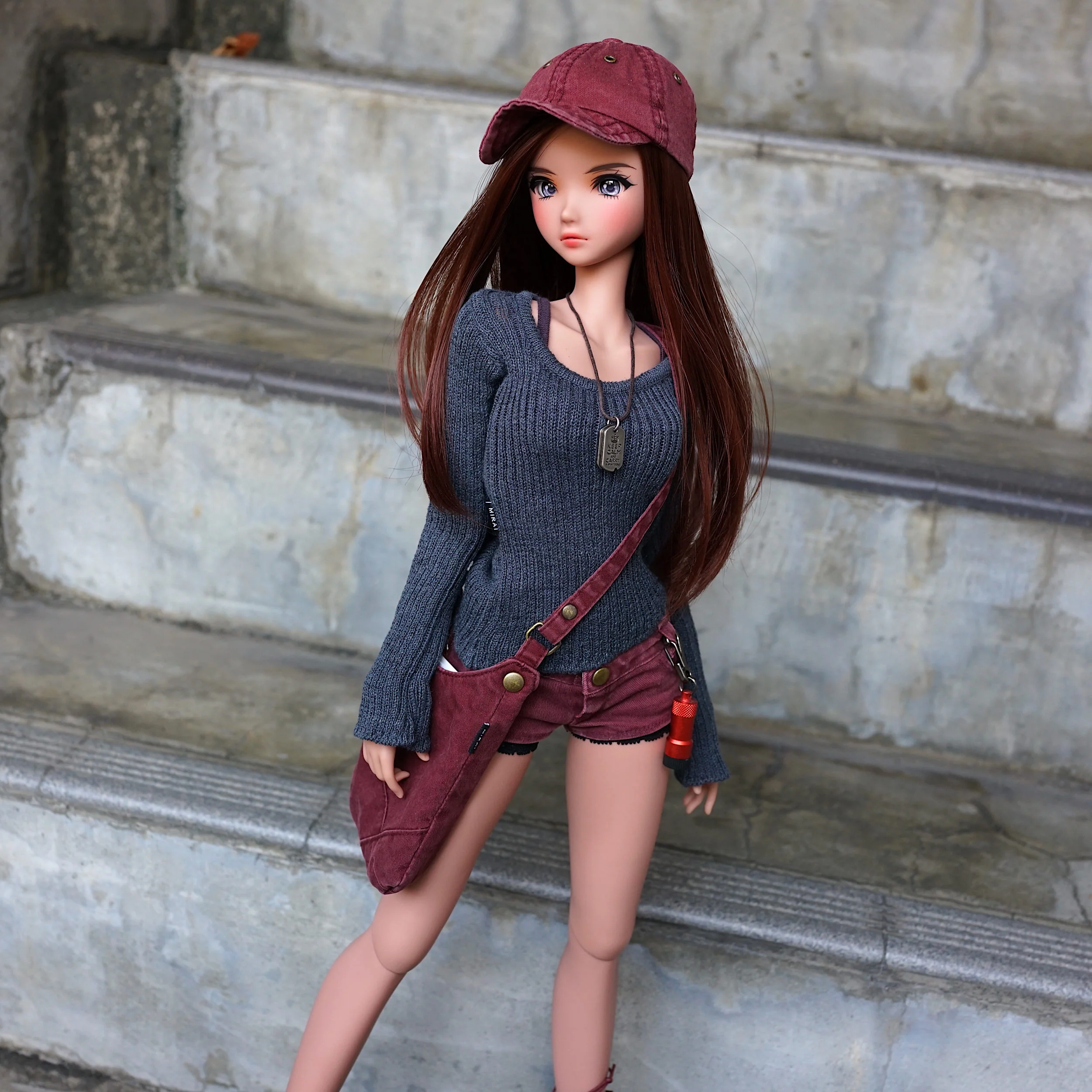 Rib Knit Sweater (Ash Blue) - Image 5