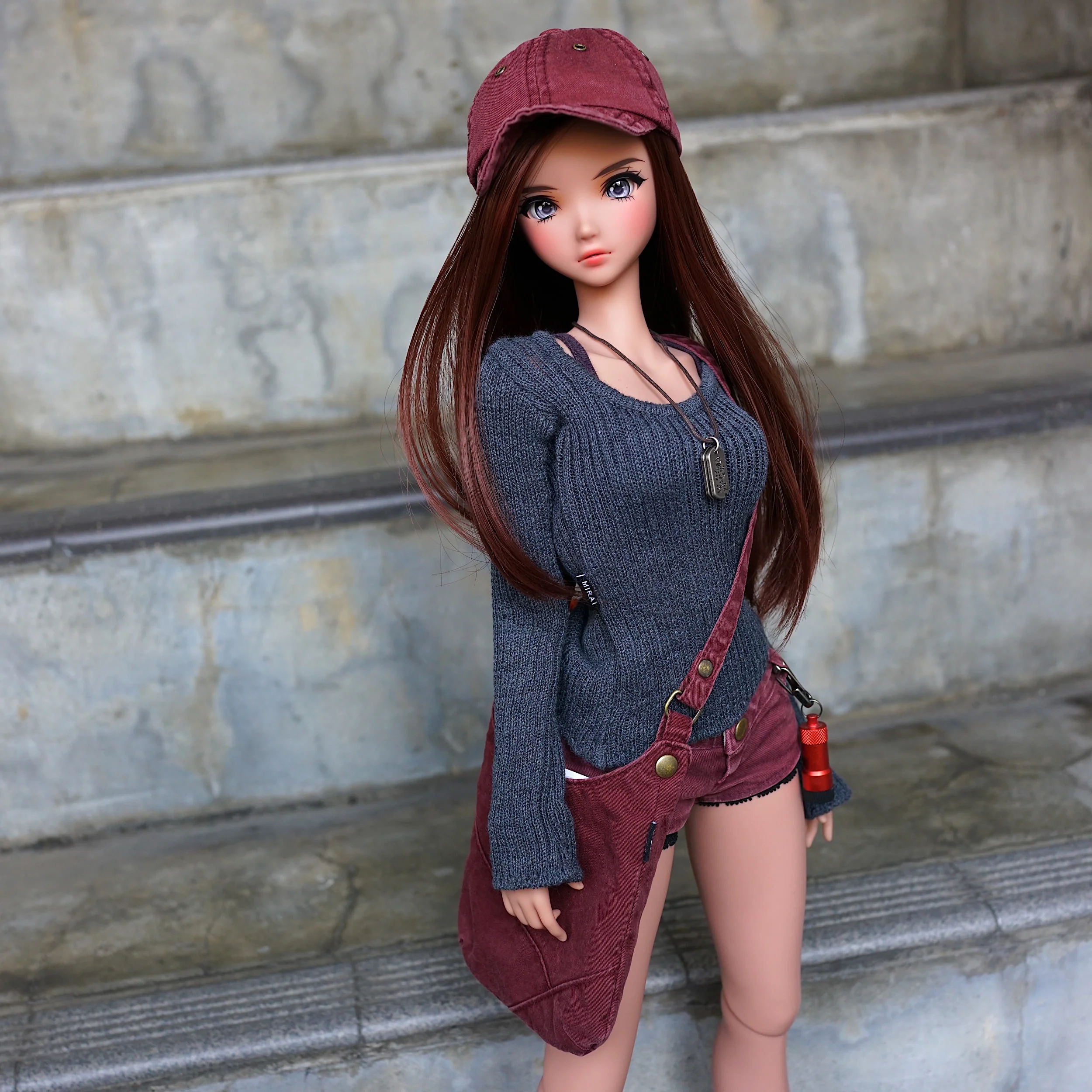 Rib Knit Sweater (Ash Blue) - Image 6
