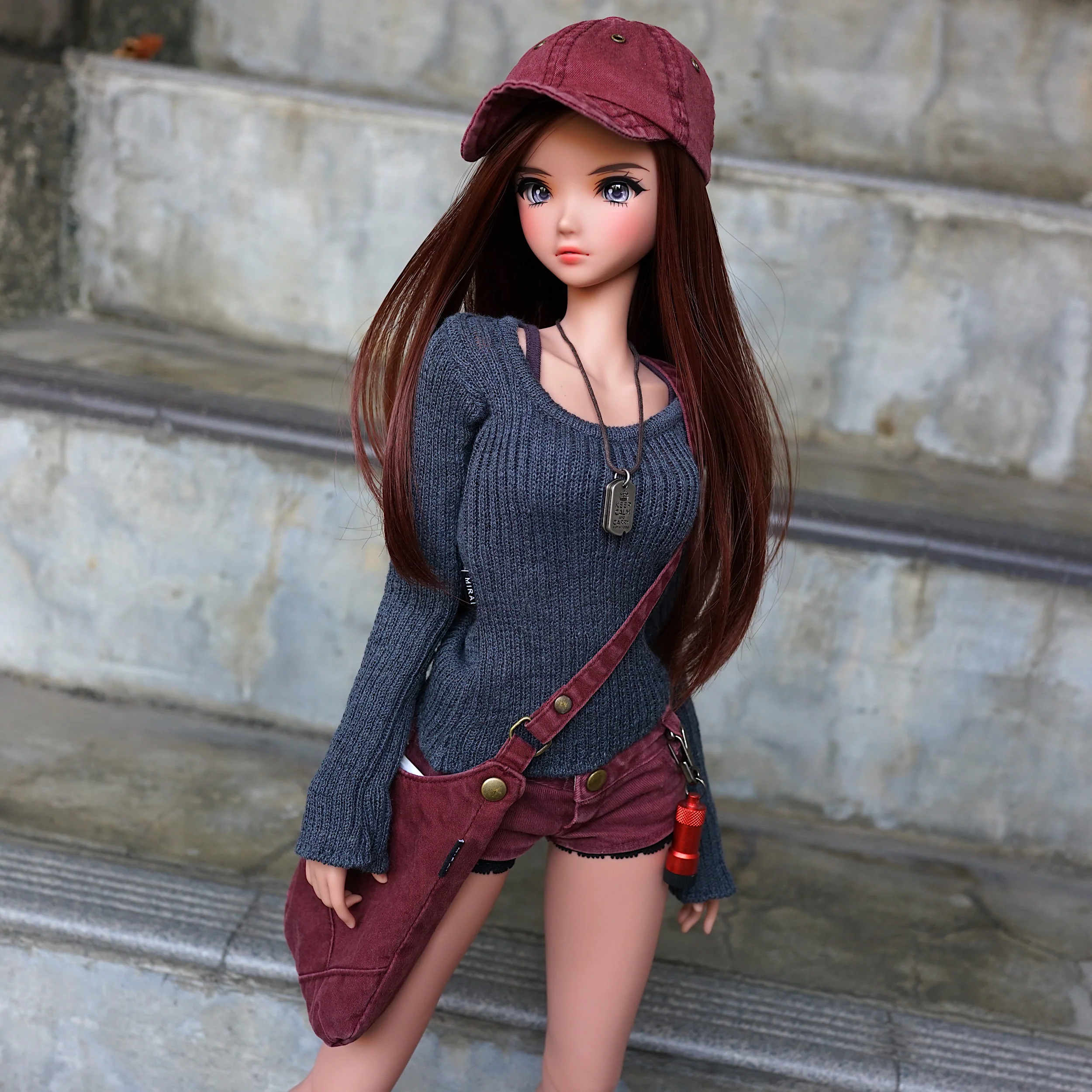 Rib Knit Sweater (Ash Blue) - Image 9