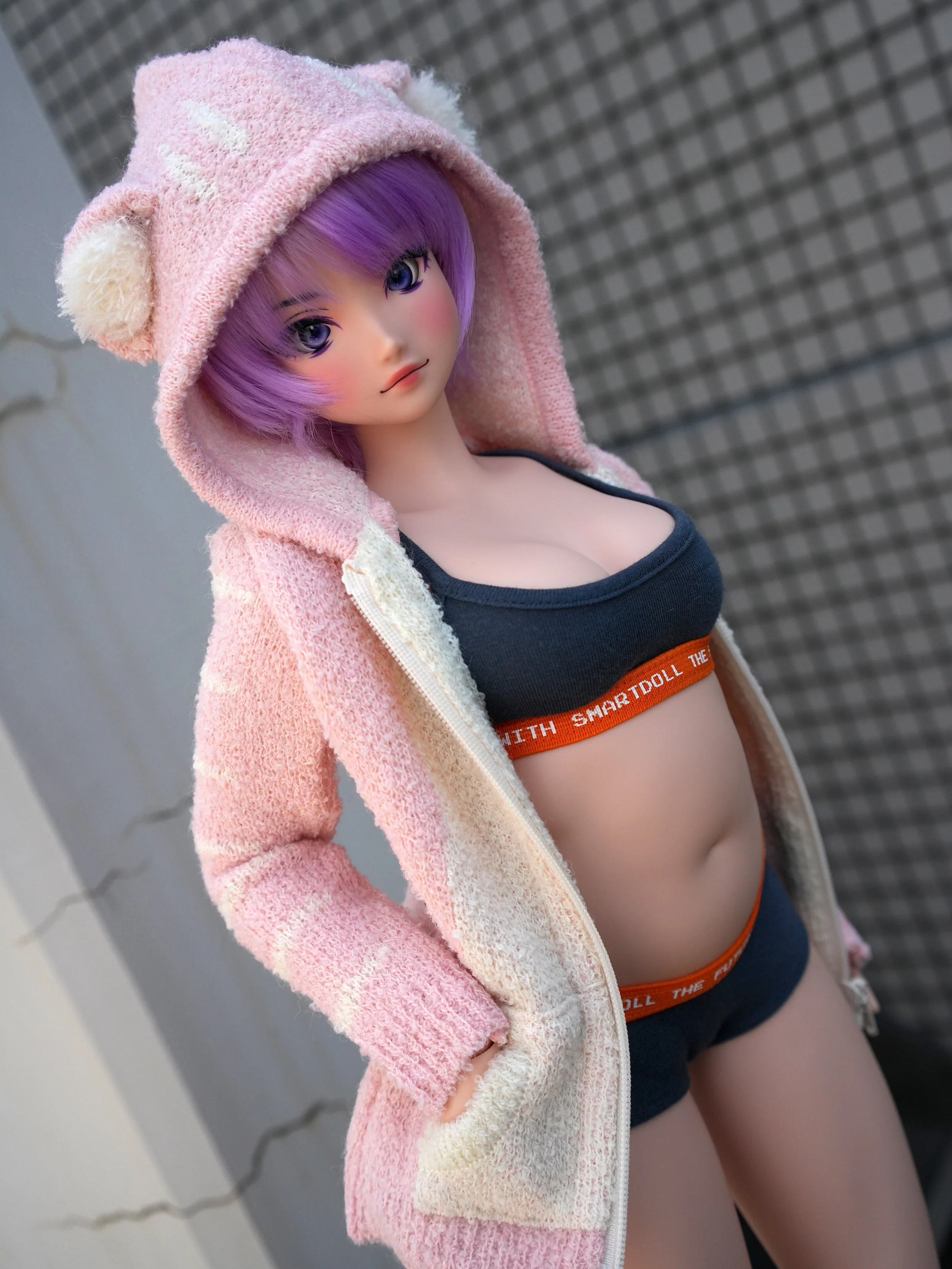 Tora Knit Cardigan (Pink) [Pear Body] - Image 2