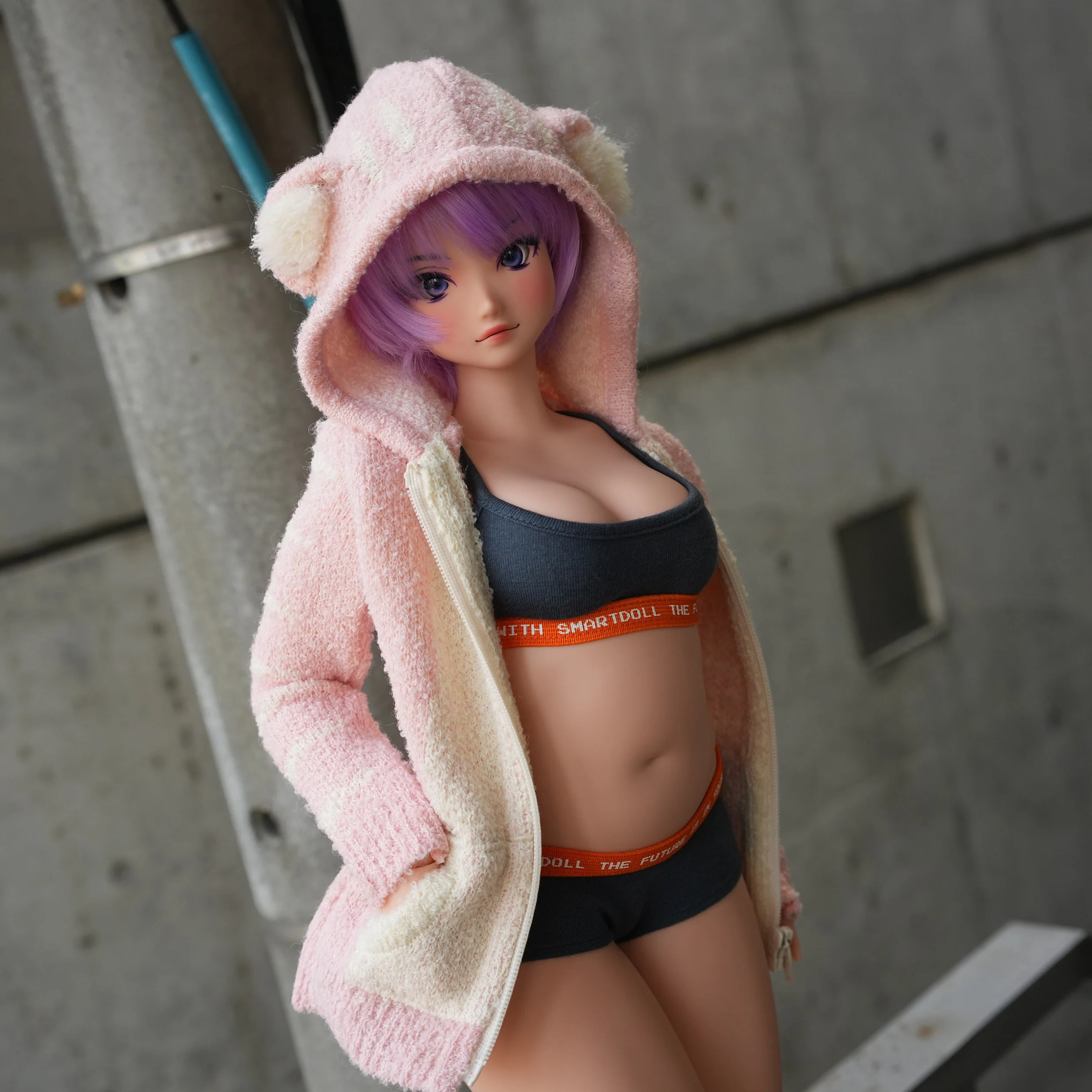 Tora Knit Cardigan (Pink) [Pear Body] - Image 4