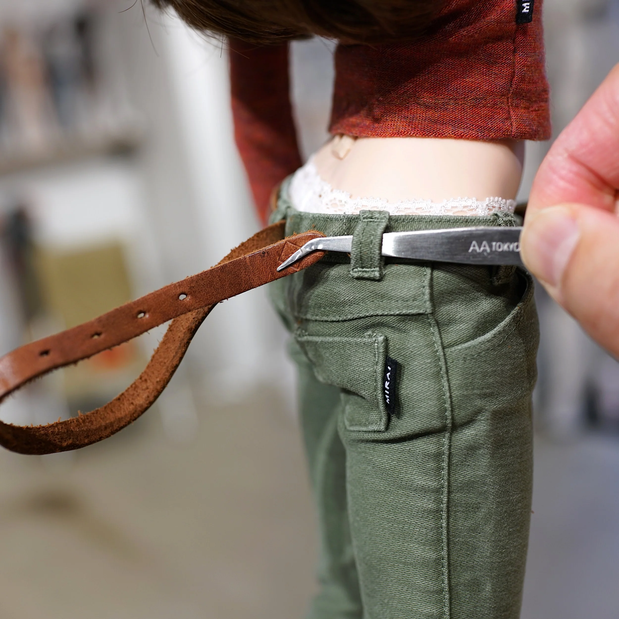 Weathered Olive Green Pants - Image 5