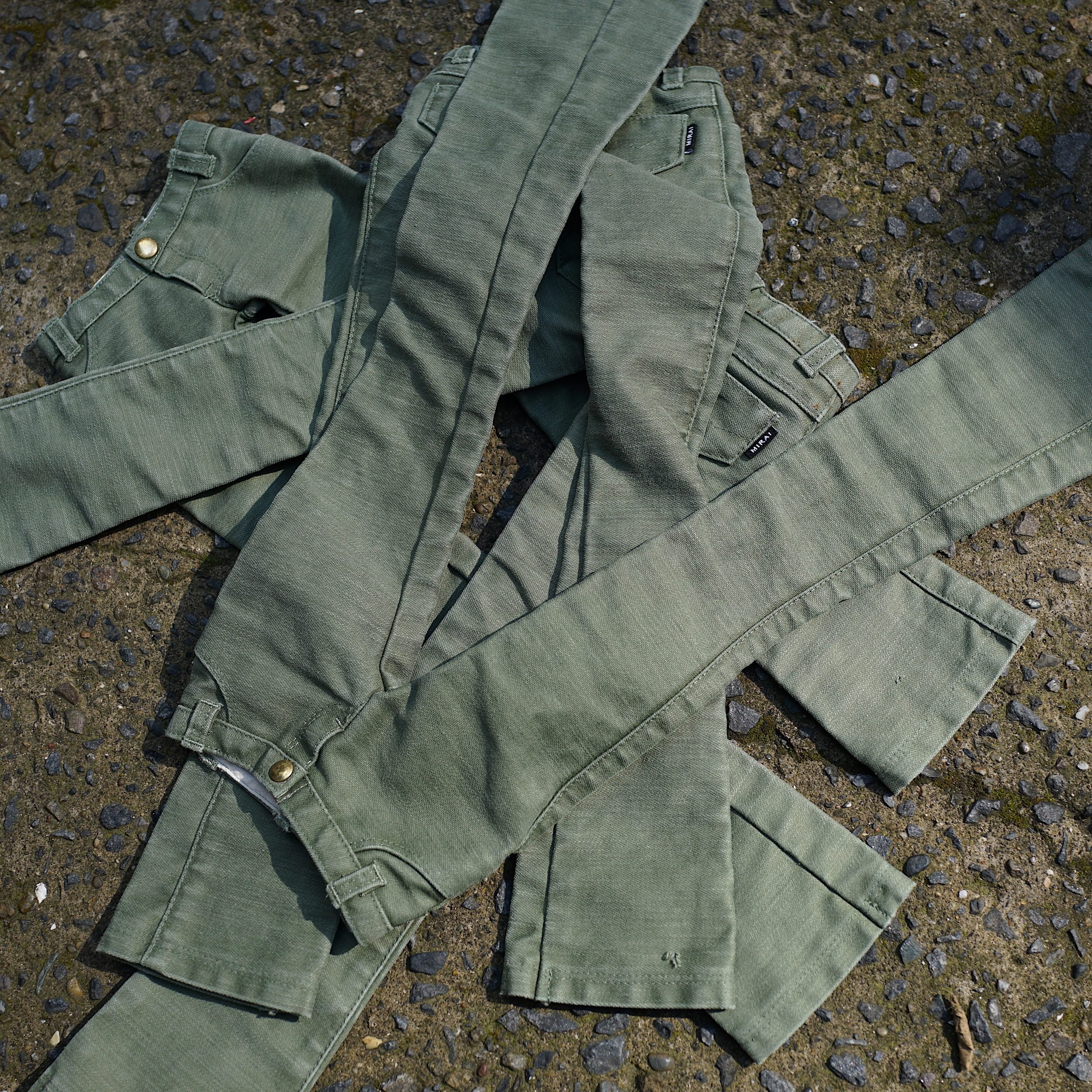 Weathered Olive Green Pants - Image 7